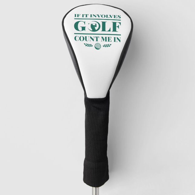 Wenn es Golf beinhaltet, zählen Sie mir Headcover (Vorderseite)
