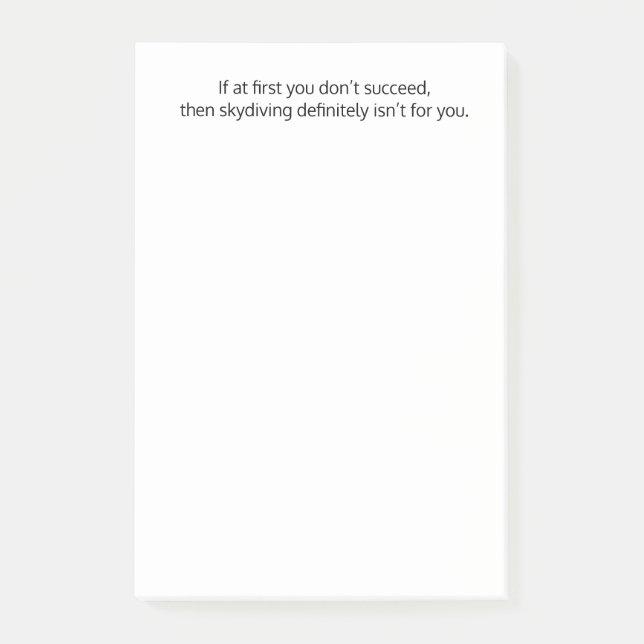 Wenn es Ihnen zunächst nicht gelingt, dann........ Post-it Klebezettel (Vorderseite)