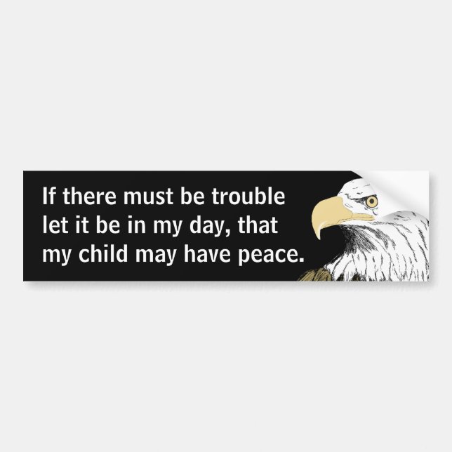 Wenn es muss Problem (Paine) geben Autoaufkleber (Vorne)