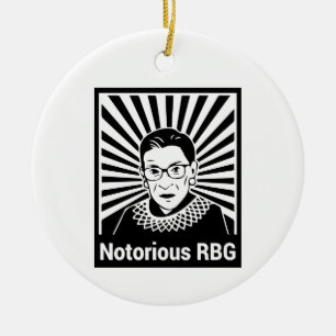 Wenn es neun - berüchtigte RBG gibt Keramik Ornament