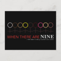 Wenn es neun Richter Ginsburg RBG Black