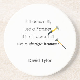 Wenn es nicht passt, getränkeuntersetzer