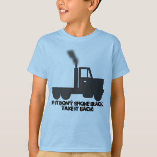 Wenn es nicht tut, scherzt Rauch-Schwarzes T-Shirt