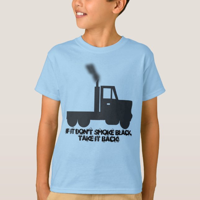 Wenn es nicht tut, scherzt Rauch-Schwarzes T-Shirt (Vorderseite)