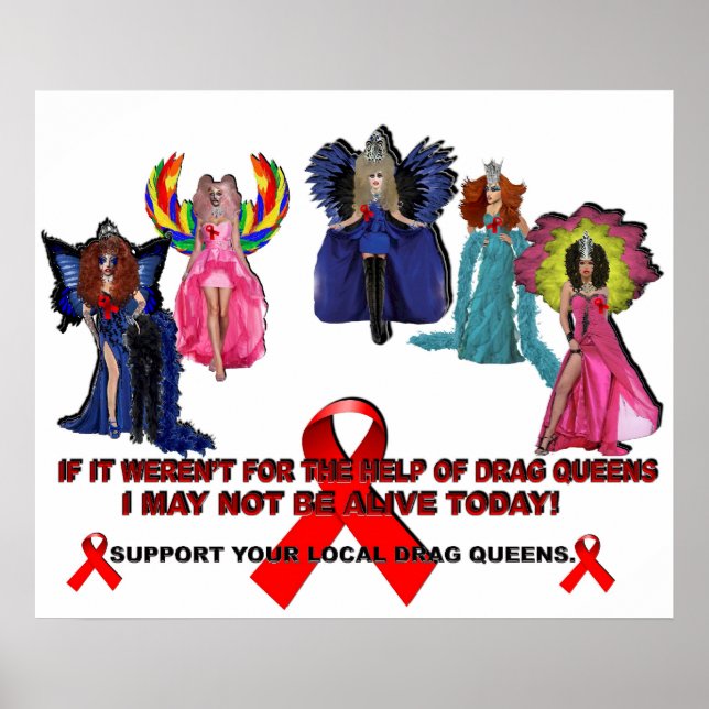 Wenn es nicht um die Hilfe von Drag Queens...Poste Poster (Vorne)