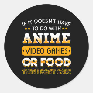 Wenn es nichts mit Anime-Videospiel oder zu tun ha Runder Aufkleber