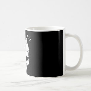 Wenn es passt sitzt schwarze Katzen-Schädel gothis Kaffeetasse