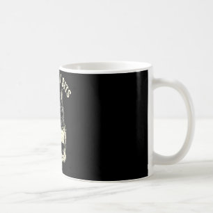 Wenn es passt sitzt schwarze Katzen-Schädel-Minima Kaffeetasse