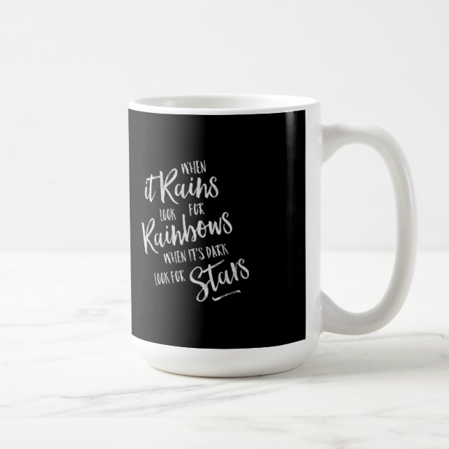 Wenn es regnet - Inspirational Tasse (Rechts)