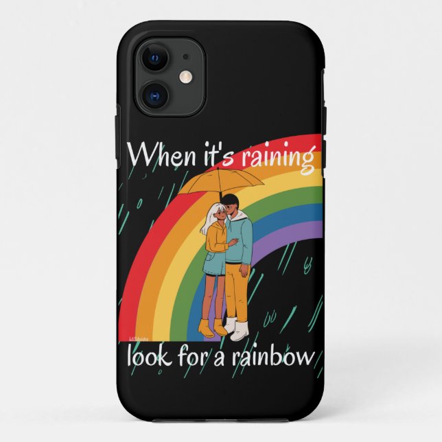 WENN ES REGNET NACH EINEM RAINBOW ZU SUCHEN inspir Case-Mate iPhone Hülle (Rückseite)
