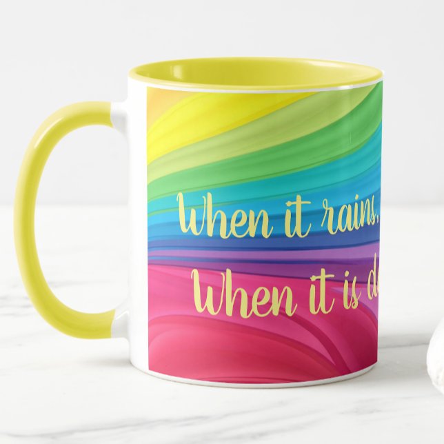 Wenn es regnet suchen Sie nach Regenbogen fügen Si Tasse (Von Creator hochgeladen)