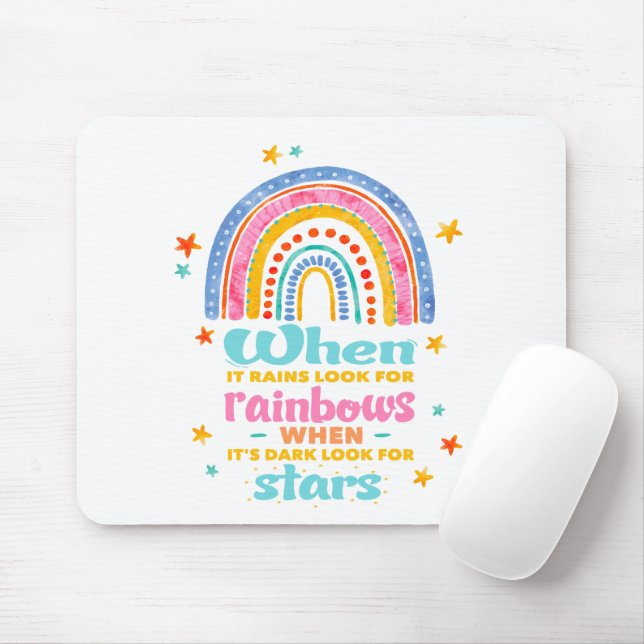 Wenn es regnet, suchen Sie nach Regenbogen Mousepad (Mit Mouse)