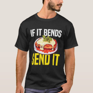 Wenn es sich biegt, schicke es Chicken Parm Liebha T-Shirt