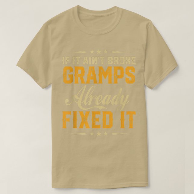 Wenn es zerbrochen Grampen bereits Fi Es Funny Fat T-Shirt (Design vorne)