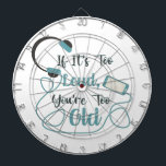 Wenn es zu laut ist, bist du zu altes musikalische dartscheibe<br><div class="desc">Funny brush skripttypografie Wenn es zu laut ist,  bist du zu alt</div>