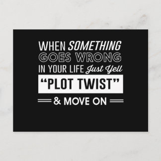 Wenn etwas in deinem Leben schief geht, nur schrei Postkarte