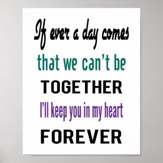 Wenn Ever Poster (Standard Bild Frame Größe)