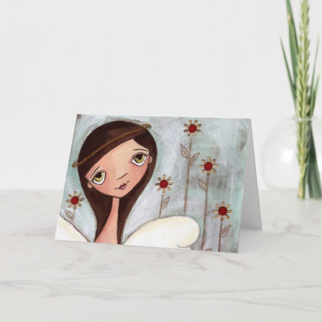 Wenn Freunde Blume wären - Grußkarte Karte (Vorderseite)