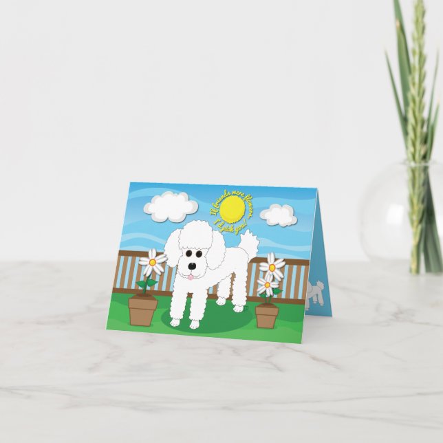 Wenn Freunde Blume wären, wähle ich dich aus! Hund Karte (Vorderseite)