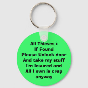 Wenn gefundener Schlüsselanhänger