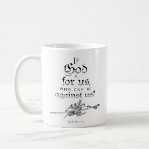 Wenn Gott für uns Bibel Zitat Tasse ist
