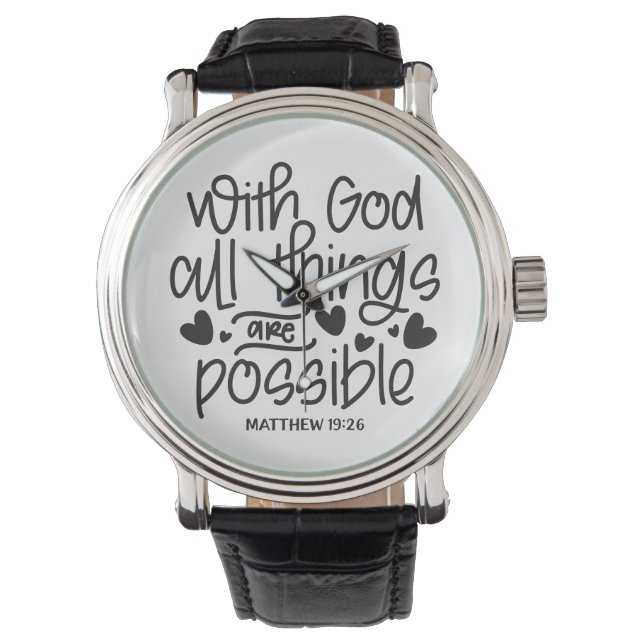 Wenn Gott für uns ist, wer kann gegen uns sein? Rö Armbanduhr (Vorderseite)