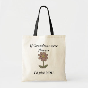 Wenn Großmütter kleine Tasche der Blumen waren