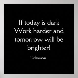 Wenn heute dunkel ist poster