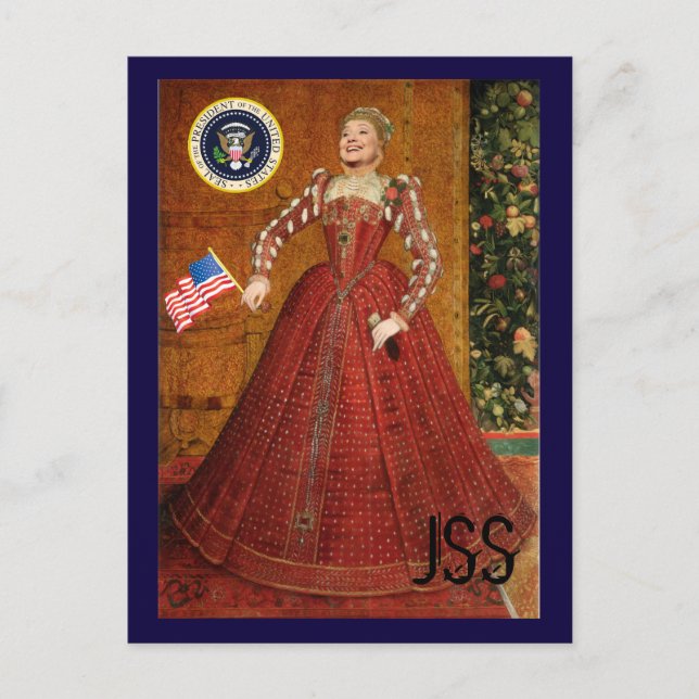 Wenn Hillary JSS gewinnt Postkarte (Vorderseite)