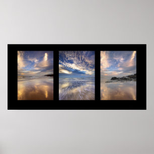Wenn Himmel und Meer sich treffen Poster
