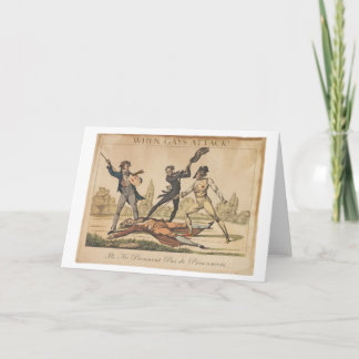 Wenn Homosexuelle Gruß-Karte in Angriff nehmen Karte