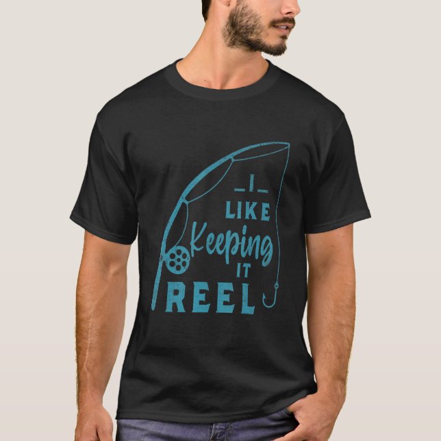 Wenn ich am See oder Fluss fischen kann, bin ich g T-Shirt (Vorderseite)