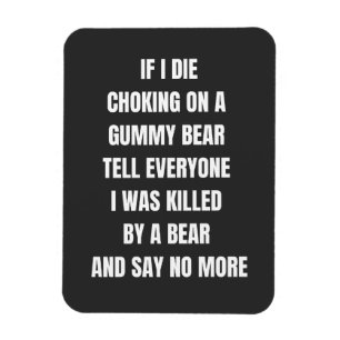 wenn ich an einem Gummibären die habe, sage es all Magnet