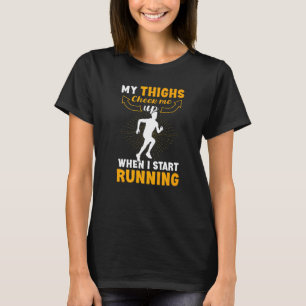 Wenn ich anfange, Halbmarathon Fitness Runner T-Shirt