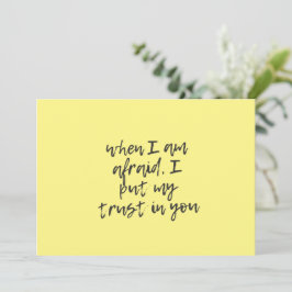 Wenn ich Angst habe%2C, vertraue ich Ihnen Einladung