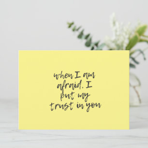 Wenn ich Angst habe%2C, vertraue ich Ihnen Einladung