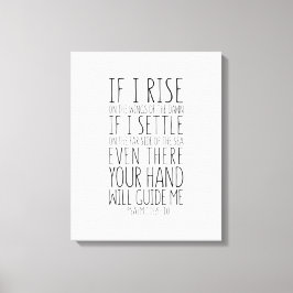 Wenn ich auf den Flügeln der Morgendämmerung aufst Leinwanddruck