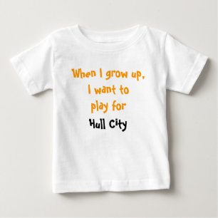 Wenn ich aufwachse, will ich, um für Rumpf-Stadt Baby T-shirt