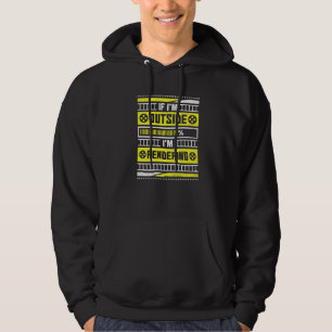 Wenn ich außerhalb bin, werde ich den Video-Editor Hoodie
