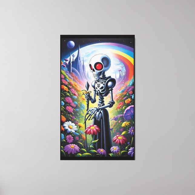 Wenn ich bei dir bin, steht die Zeit still Leinwanddruck (Vorderseite)