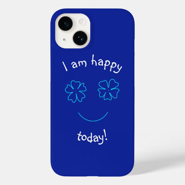 Wenn ich Blume sehe, bin ich froh Case-Mate iPhone Hülle (Rückseite)