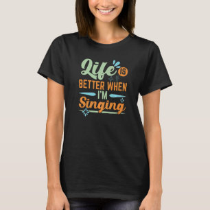 Wenn ich den Beruflichen Sänger Karaoke singe T-Shirt