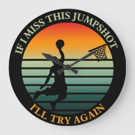 Wenn ich diesen Sprung verpassen sollte, versuche  Große Wanduhr