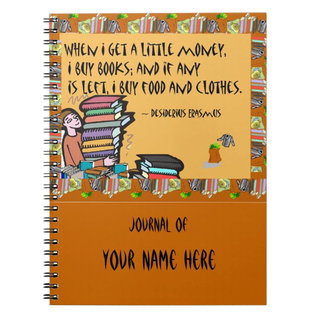 Wenn ich ein bisschen Geld bekomme, kaufe ich Büch Notizblock (Vorderseite)