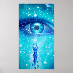 Wenn ich ein Teardrop auf deinem Gesichtsbild wäre Poster