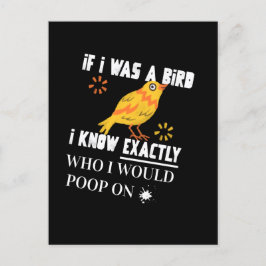 Wenn ich ein Vogel bin Postkarte