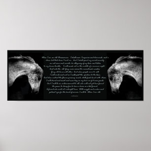 Wenn ich eine alte Horsefrau bin Print Poster