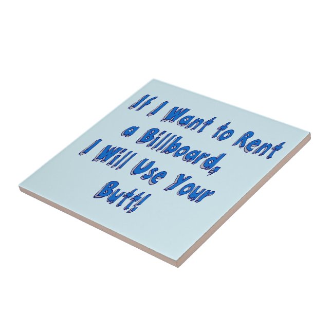 Wenn ich eine Reklametafel Gewollt habe Fliese (Seite)