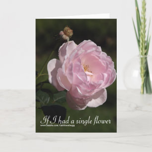 Wenn ich eine Single-Blume hatte, Karte des