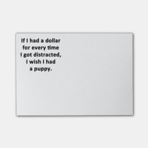 Wenn ich einen Dollar hatte Post-it Klebezettel